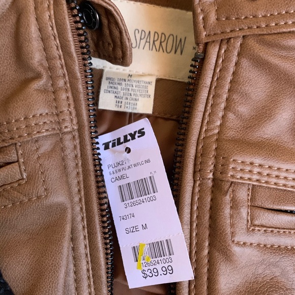 Tillys brown leather jacket - Picture 2 of 2
